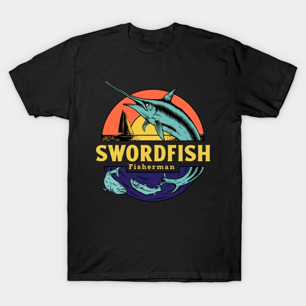 Swordfish Fisherman T-Shirt by NI78